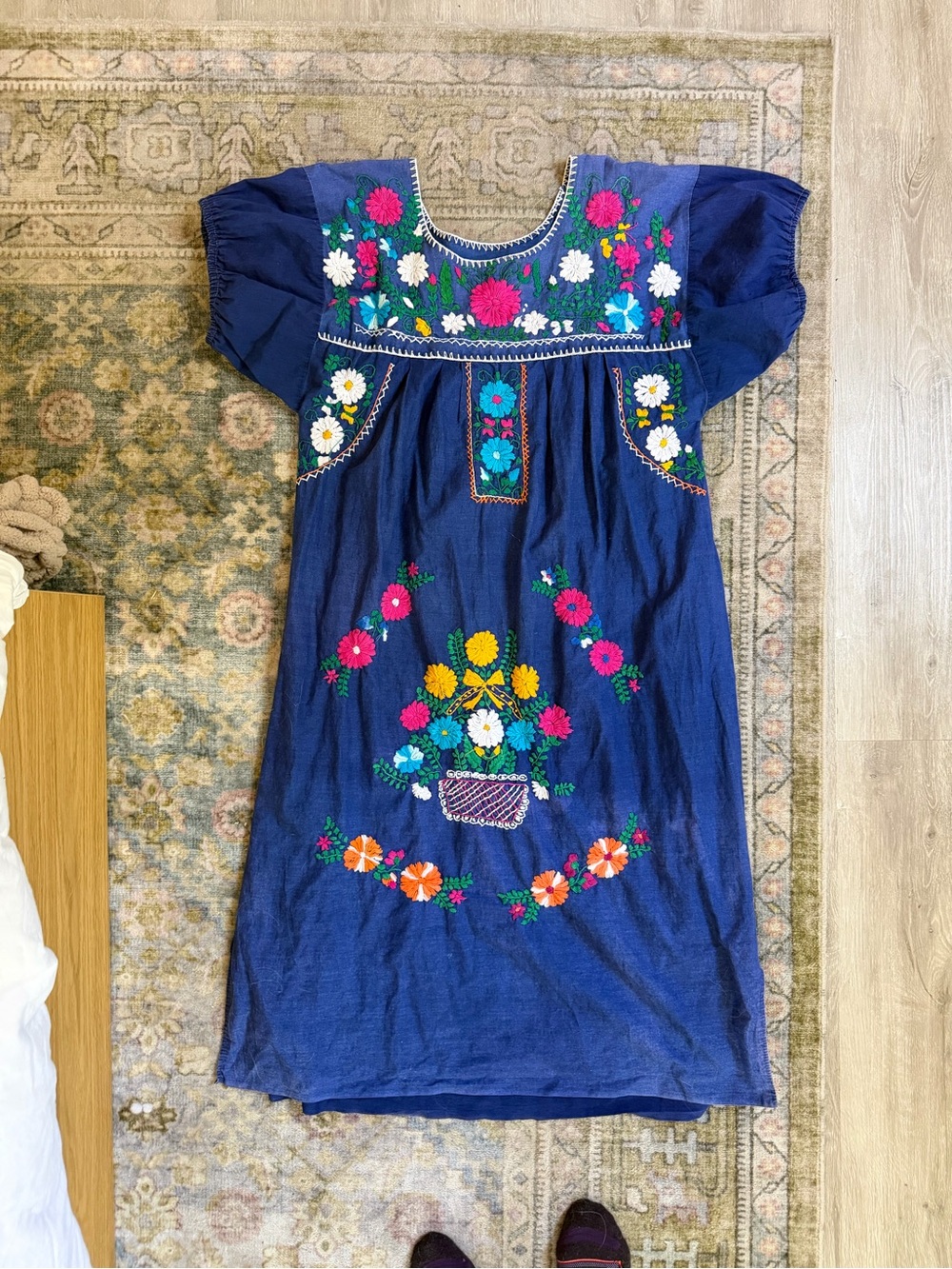 Vintage 1970’s Oaxacan Embroidered Dress